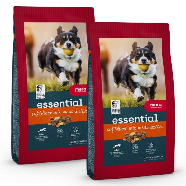 mera essential softdiner hundfoder, ekonomipack