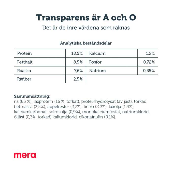 recept mera pure sensitive lax och ris