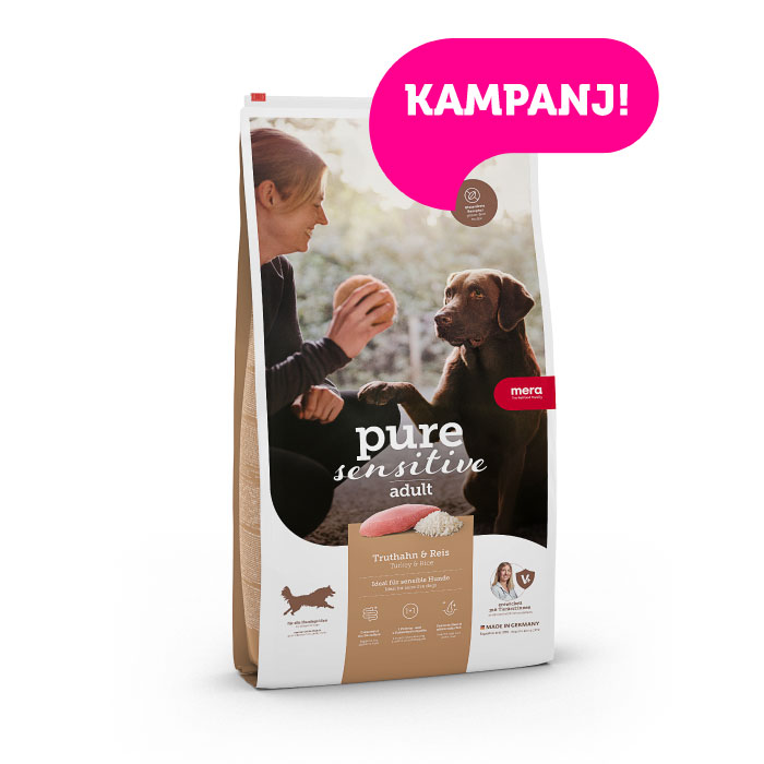 mera pure sensitive adult kalkon och ris