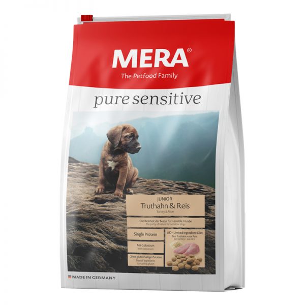 mera pure sensitive junior kalkon och ris