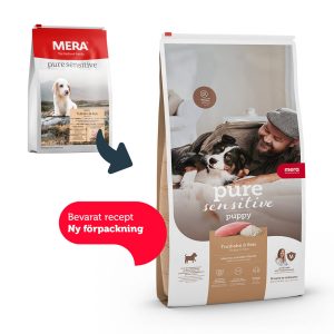 mera pure sensitive puppy kalkon och ris