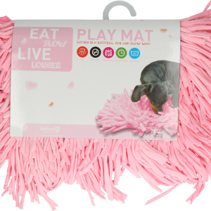 Eat slow live longer snuffelmatta hund