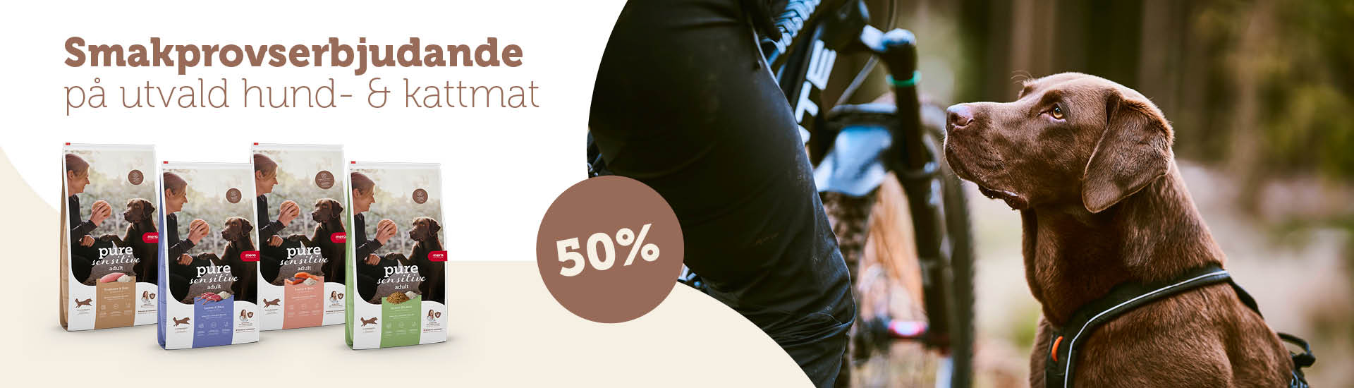 Smakprovserbjudande hundmat kattmat