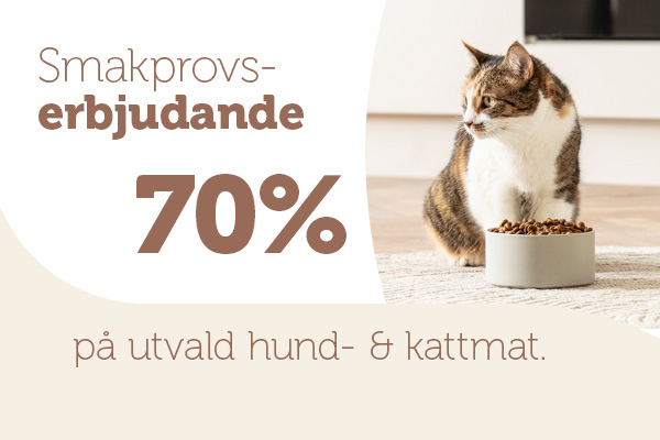 smakprov erbjudande 70% kattmat