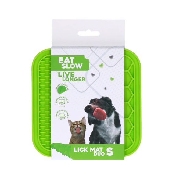 Eat slow live longer Duo Lick Mat slickmatta