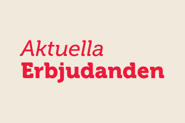 Aktuella erbjudanden