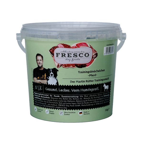 FRESCO training snacks horse, hundgodis med häst, allergihund