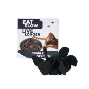 Köp en slowfeederinsats till din hunds rostfria matskål