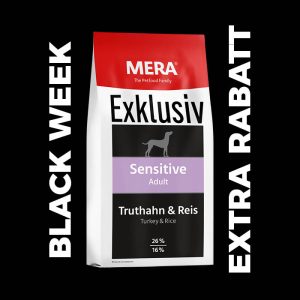 MERA Exklusiv adult Kalkon & Ris, 15 kg (26/16)