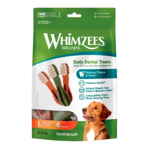 Whimzees Toothbrush Star L – 6-pack