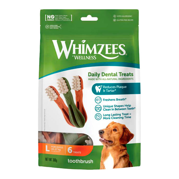 Whimzees Toothbrush Star L – 6-pack