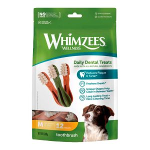 Whimzees Toothbrush Star M – 12-pack